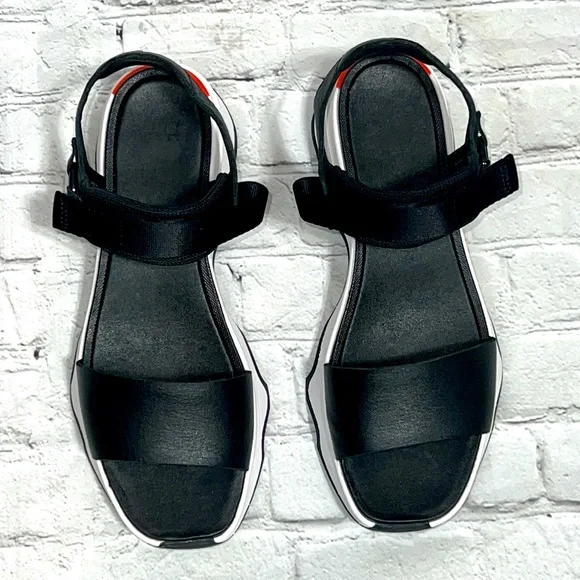 Sorel Kinetic Y-Strap Black Sandals - Women’s Size 10 - Picture 5 of 16